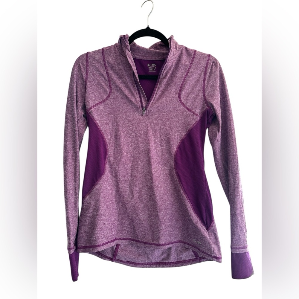Champion Women’s Purple Half-Zip Athletic Hoodie